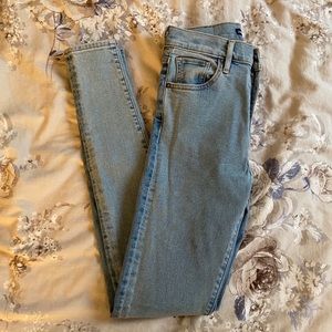 Levi's silver high super skinny jeans